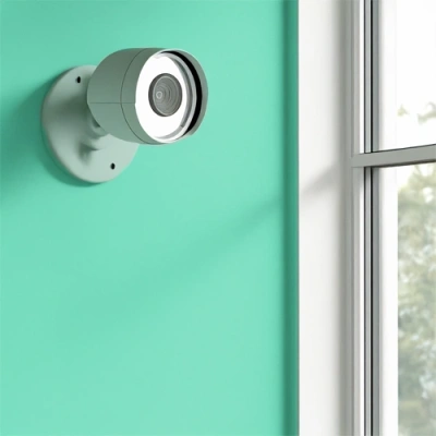 Oklahoma City vivint camera facing a window